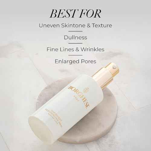 Borghese Overnight Resurfacing Mask With AHA & BHA - Leave-On Exfoliating Mask with Glycolic Acid, Lactic Acid, & Hyaluronic Acid, For All Skin Types