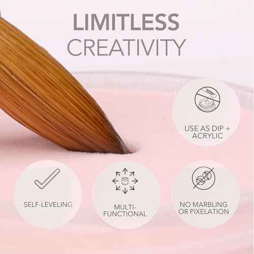 Kiara Sky All-In-One Acrylic Powders - Professional Nail Art - Long-Lasting Cover Powder Collection, 2 oz, Perfect Base