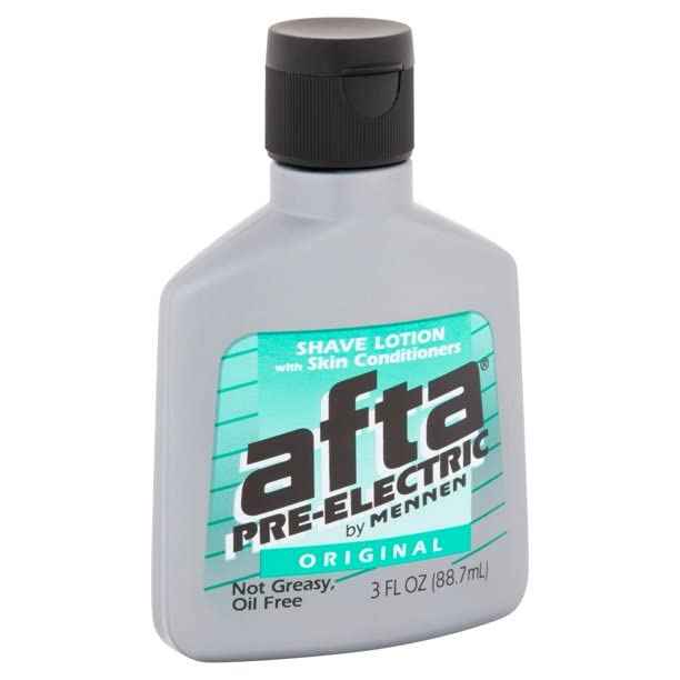 AFTA Shave Lotion with Skin Conditioners, Pre-Electric by Mennen, Original, Not Greasy, Oil Free, 3 FL OZ - 8 Pack