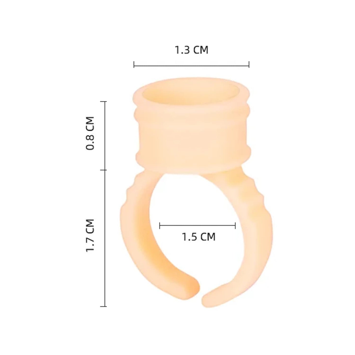 Soft Silicone Tattoo Pigment Rings Cup, Hipifans 100Pcs/Set Disposable Tattoo Ink Cups, Permanent Makeup Glue Holder for Lip, Nail Art, Eyebrow, Eyelash Microblading Supplies