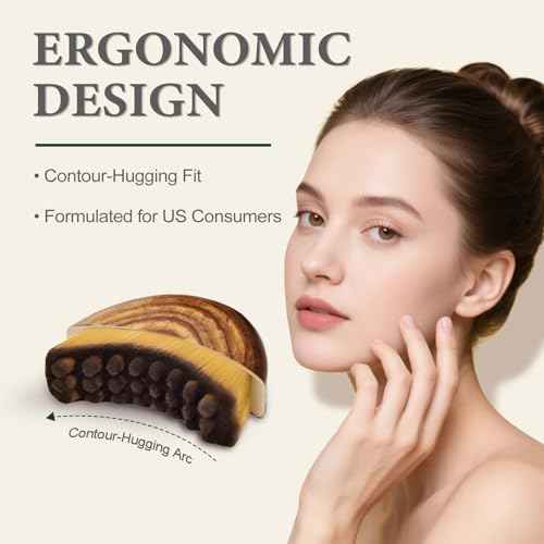 Lymphatic Contour Face Brush, Lymphatic Drainage Massager for Face, Chin & Neck. Features a Newly Upgraded Ergonomic Design for Precise Skin Fit