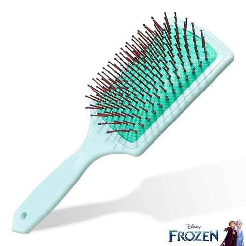 LUV HER Frozen Kids Hair Brush & Spa Headband Set for Girls - Features Elsa - Fun Grooming Kit for Detangling, Styling & Skincare - Soft & Stretchy, One Size, Ages 3+