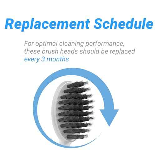 Replacement Brush Heads for Burst Original & Pro Sonic Electic Toothbrushes, 5 Count with Travel Covers, White for Adults