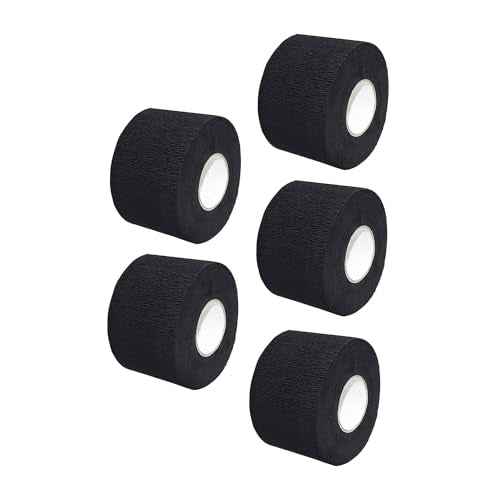 Studio Limited Disposable Barber Neck Strips Tape Paper Roll Barber Supplies Neck Strip Disposable Paper - Black (500 Strips, 5 Rolls)