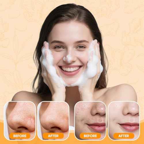Turmeric Face Wash Set, Turmeric Facial Cleanser& Soap Bar & Oil for Face & Body Suit to All Skin Type, Protect Sensitive Skin Improve Skin Condition Soothing Irritation