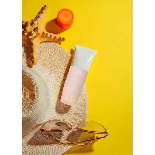 Mini Skater 12pcs Silicone Travel Bottle Cover Reusable Elastic Sleeve Fit Standard Toiletry Container Stretching Bottle Lid Cap for Luggage Bag Suitcase Prevent Leakage Solution (Light Pink)