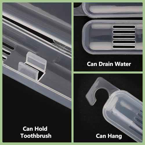 6pcs Travel Toothbrush Set, Extra Soft Toothbrushes for Adults Gentle Portable Manual Toothbrush with Individual Travel Case Deep Cleaning Flossing Toothbrushes for Sensitive Teeth(Multicolor)