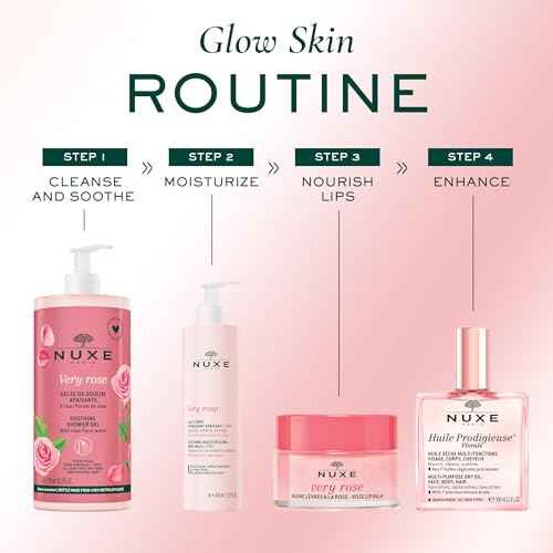 Nuxe Very Rose Soothing Moisturizing Body Milk. 24-Hour Hydration, with Rose Oil Extract & Shea Butter, 13.5 Fl Oz