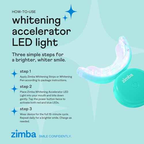 New Zimba Whitening On-The-go Kit | Cordless LED Accelerator Light and Whitening Pen