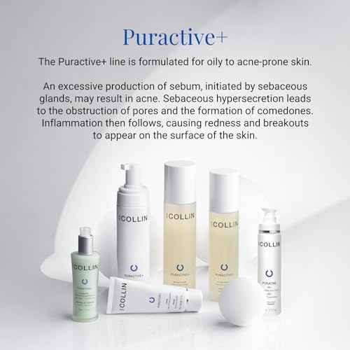 G.M. COLLIN Puractive+ Cleansing Foam | Foaming Face Wash for Oily or Acne Prone Skin | Hydrating Cleanser with Salicylic Acid