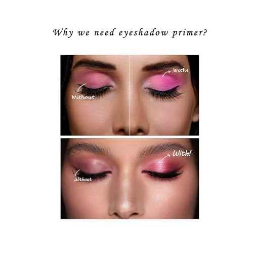 MAEPEOR Matte Eyeshadow Primer 6 Colors Prevent Oily Lids and Creasing Eye Primer Base Long-lasting Waterproof & Smudgeproof Eye Base Makeup for All Shadows (1 Medium)