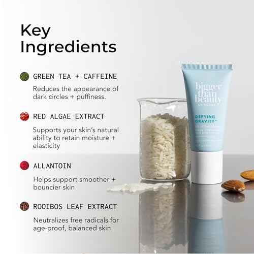 Defying Gravity Eye Lifting Cream, Moisturizer with Plant Based Retinol for Women, Green Tea and Essential Vitamins, Daily Skin Care Routine, Vegan Formula & Cruelty Free