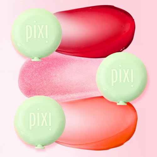 Pixi Beauty LipMask | Tinted Hydrating and Moisturizing Lip Balm Jelly |Lip Gloss Infused with Camellia, Jojoba and Pomegranate | Amore |0.3 fl.oz / 8 g