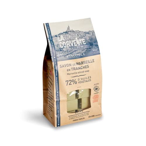 La Corvette bag of OLIVE Marseille soap, bulk 1kg : 10x100g - COSMOS NATURAL