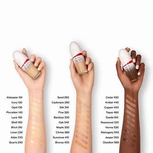 Shiseido RevitalEssence Skin Glow Foundation SPF 30, 360 Citrine - Buildable, Medium Coverage - 24-HR Hydration & 12-HR Wear - Transfer, Crease & Fade Resistant - Non-Comedogenic - All Skin Types