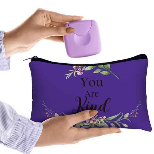 Hillban 10 Pcs Christmas Makeup Bags Gifts for Women Bulk Xmas Cosmetic Bags Inspirational Christian Bible Verse Cosmetic Pouch Christmas Religious Church Travel Canvas Pouch(Fresh,Colorful)