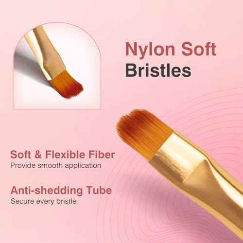 Nail Art Brushes 3PCS Nail Brush Set with Gel Polish Pens and Liner Brush for Home and Professional Salon Use