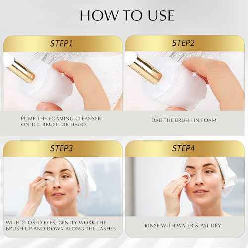 600ml Lash Shampoo Bulk, Eyelash Cleanser for Extensions, Gentle Sodium Cocoyl Alaninate Formula for Sensitive Skin, Non-Irritating Makeup Remover, Best for Salon and Home Use (600ml)