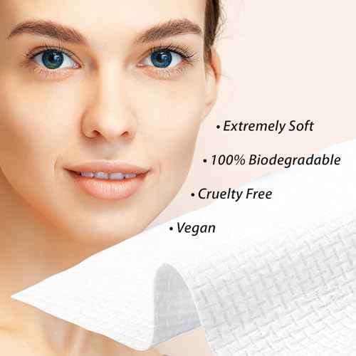 Disposable Face Towels, Biodegradable Facial Towels Clean Face Towels XL, Super Soft and Thick, Makeup Remover Dry Wipes, Face Cloths for Sensitive Skin, 10"¡¿12" 50 Count