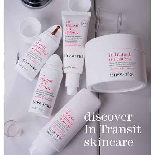 This Works - In Transit Vit C Serum for Face (30ml) Hydrating Facial Moisturiser with Hyaluronic Acid, for a Radiant Complexion