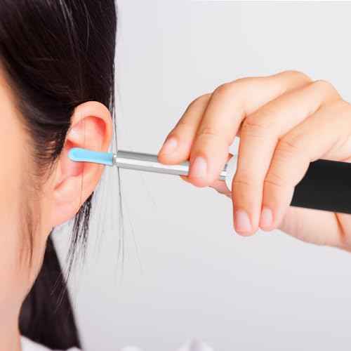 120Pcs Ear Spoon Tips Silicone Ear Spoon Replacement Tips Ear Cleaner Replacement Tips Ear Wax Removal Replacement Tips Ear Health Care Ear Cleaning Kit