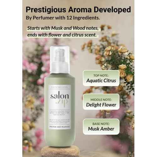 JUNG SAEM MOOL OFFICIAL Salon.ZIP Protein Hair Treatment Pack - 6.8 fl oz (200 ml) | Korean Beauty | Hair Essence Cream for Damaged Hair