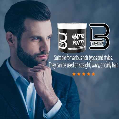 L3 Level 3 Matte Putty - Grooming Hair Product for Women and Men - Hair Texturizing Putty with Matte Finish (3.5 Ounce (Pack of 1))