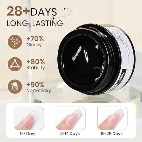 2PCS Clear 3D Sculpting Gel Non-Stick Hand Solid Builder 3D Nail Gel Art with Silicone Pen for 3D Modeling Nail Art Home Manicure DIY for Women