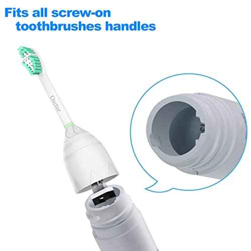 Replacement Toothbrush Heads Compatible with Philips sonicare E-Series, Brush Heads for Essence Xtreme Elite Advance and CleanCare Screw-on Electric Toothbrush 7022/66, 6 Pack