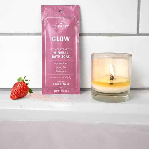 Village Naturals Therapy Glow Concentrated Mineral Bath Soak, Moroccan Melody Scent, 2 oz, Pack of 12