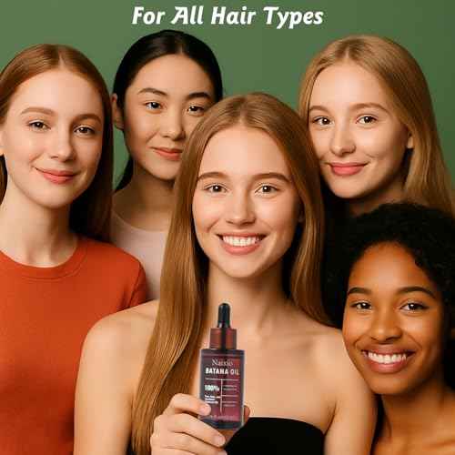 100% Natural Batana Oil for Hair Growth & Repair - Nourishes Scalp, Strengthens Hair, Reduces Breakage Split Ends, For Thicker Looking Hair - 1.76 fl oz