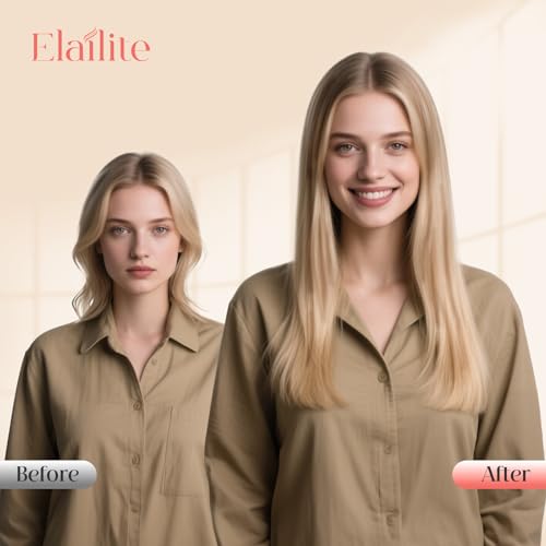 Elailite Clip in Hair Extensions Real Human Hair 3PCS Lace Weft Remy Hairpieces for Women 16 Inch 73g Light Auburn