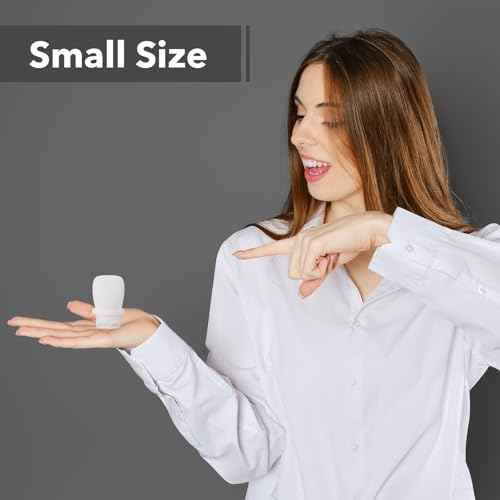 1oz Silicone Travel Bottles for Toiletries (4-Pack), TSA Approved Leakproof Toiletry Bottles with Locking Lid, Refillable Travel Size Containers for Shampoo, Body Wash, Camping & Trips