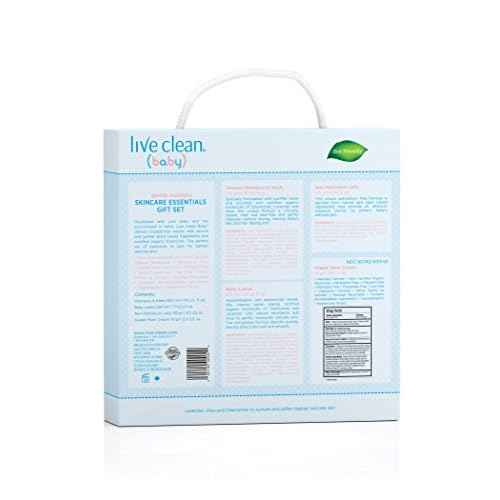 Live Clean Baby Gentle Moisture Skincare Essentials Gift Set, 4-Piece