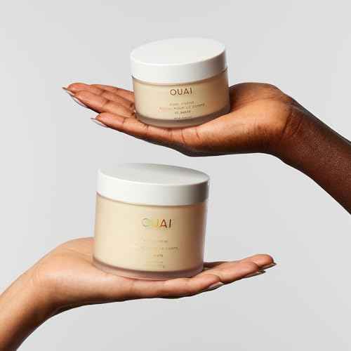 OUAI Body Creme, St. Barts Travel Size - Hydrating Whipped Body Cream with Cupua?u Butter, Coconut Oil & Squalane - Softens Skin & Delivers Radiant Glow - Sulfate-Free Skin Care (3.4 oz)