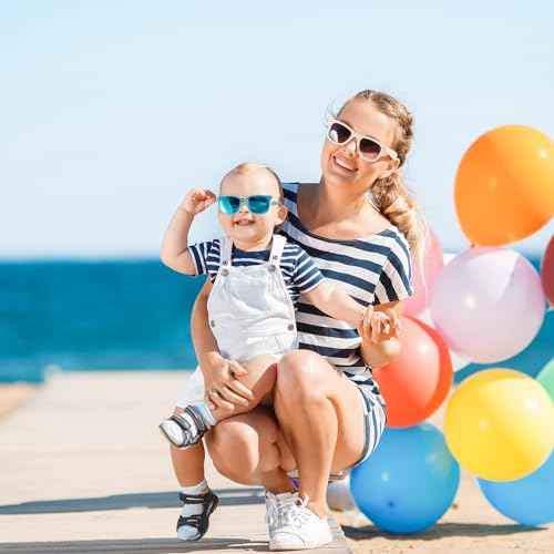 Baby Toddler Polarized Sunglasses with Strap, 3 Pack Infant Sunglasses for Boys & Girls 0-24 Months, UV Protection