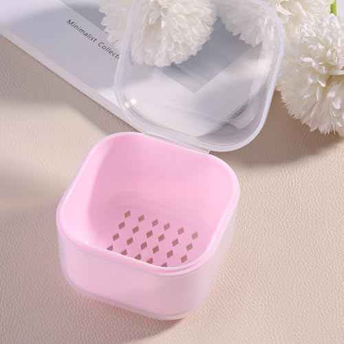 Nail Tool Sterilizer Box Plastic Disinfectant Container for Nail Art Accessories Tools, Portable Nail Drill Bits Sterilizer Tray with Strainer, Soaking Tray Clean Box Manicure Equipment