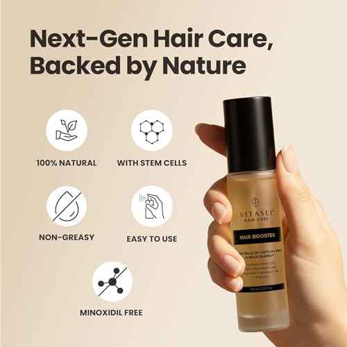 Vitasei Hair Booster 2 Fl Oz ? Hair Revitalizing Serum with Capilia Longa, Wild Olive Stem Cells & Arginine ? Peptide-Enriched Hair Tonic for Thicker, Stronger Hair ? Natural Hair Care for Women & Men