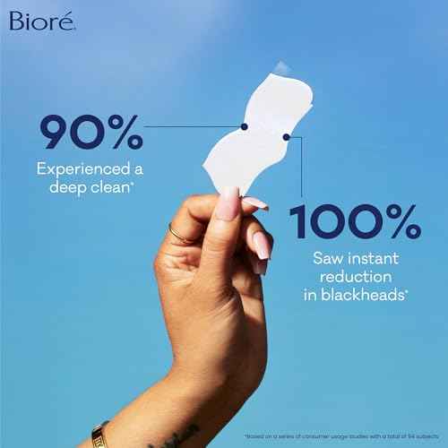 Bior? Original Blackhead Remover Strips, Deep Cleansing Nose Strips With Instant Pore Unclogging, Features C-Bond Technology, Oil-Free, Non-Comedogenic Use, 14 Count, Pack of 4