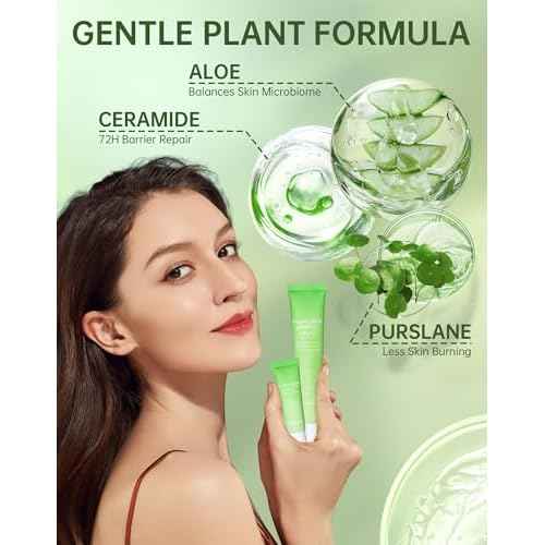 Painless Facial Hair Removal Cream for Women - Sensitive Skin 2-in-1 Kit with Soothing Cream | Upper Lip & Chin Hair Remover | At-Home Depilatory (4 Min, 7 Days Smooth),2.03 Fl Oz