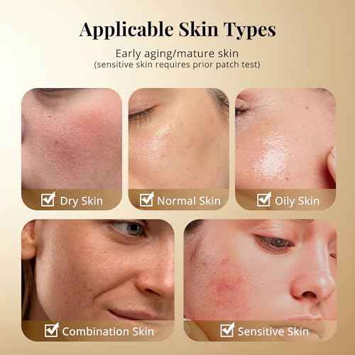 Anti Aging Serum, Retinol Serum for Face with Squalane and Hydrolyzed Collagen, Improve Fine Lines and Hydrate Skin, Wrinkle Retinol for Various Types of Skin Women/Men(1.7 Fl Oz)