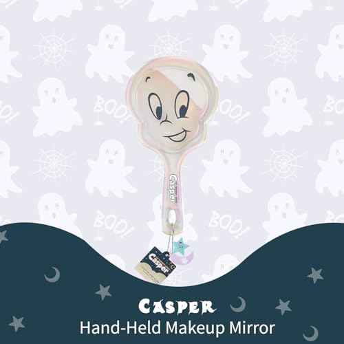Profusion Cosmetics Casper Hand-Held Makeup Mirror Lightweight Design, Adorable for Magical Beauty Sessions, Cute and Convenient with Aesthetic Elegance Shape