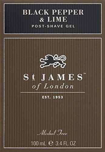 St James of London Black Pepper & Lime Post Shave Gel, 3.4 oz