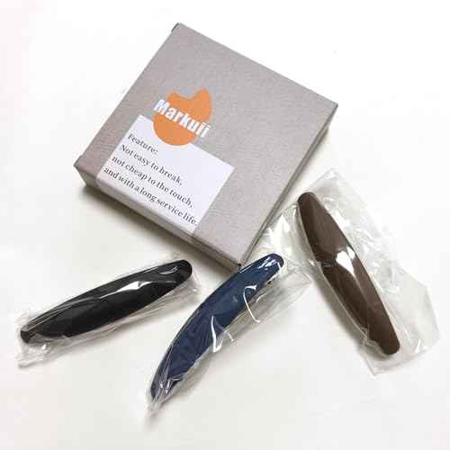 Large Hair Barrette Matte 4 Inch No Slip Not Easy to Break French Hair Clips for Women Thick to Thin Hair, 3 Pack