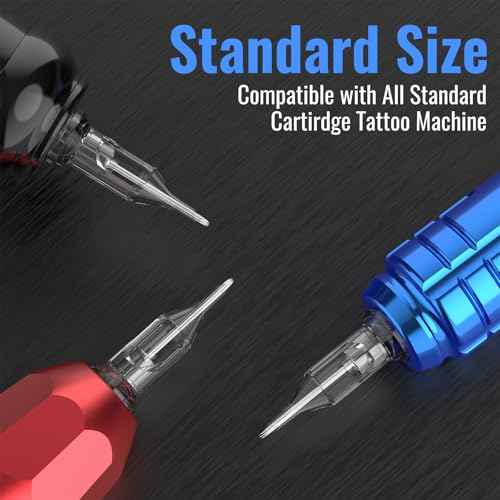 Wormhole Tattoo 20Pcs Tattoo Needles 3RL Disposable Tattoo Cartridge Needles Round Liner for Tattoo Gun Cartridge Machine Permanent Makeup (1003RL)