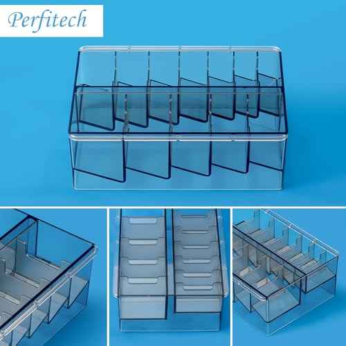 Clipper Guard Holder Organizer with 12 Slots, Sturdy PC Material