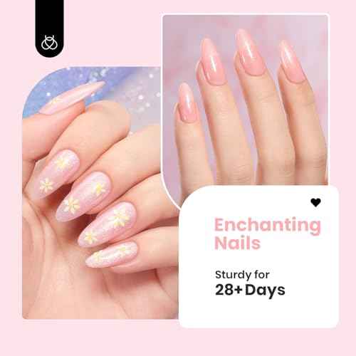 Beetles Base Color Gel Nail Polish Set ? 6 Colors Nude Gel Polish, 5 in 1 Builder Rubber Base Coat, Self Leveling Soak Off U V LED Lamp Cure Strengthening for Natural Nails and French Manicure