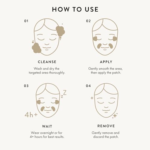 KPLUS K+ Wrinkle Patches for Forehead, Crow¡¯s Feet & Smile Lines ? Korean Overnight Patches with Hyaluronic Acid, Peptides & Adenosine (60 Count)