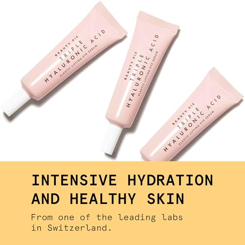 Beauty Pie Triple Hyaluronic Acid Elastic Lifting Eye Serum 15ml ? Firming & Brightening Treatment for Dark Circles, Puffiness & Fine Lines ? Lightweight, Fragrance-Free Eye Serum