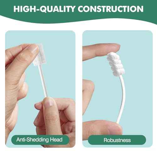 104Pcs Baby Tongue Cleaner, Disposable Baby Toothbrush Oral Cleaner, Infant Gum and Tooth Cleaning Stick for Newborns, Toddler Mouth Cleaner